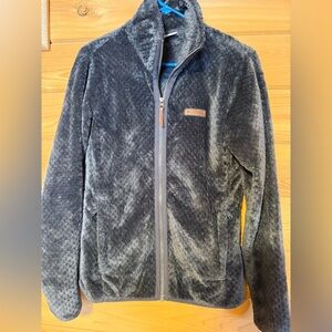 Columbia Charcoal Fleece Jacket Size Medium